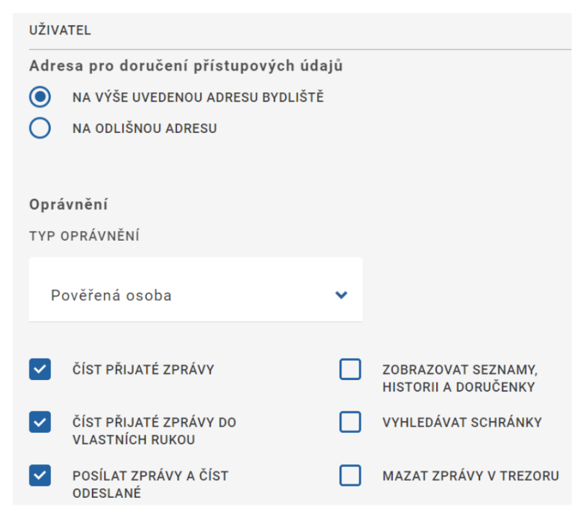 Datová schránka_oprávnění