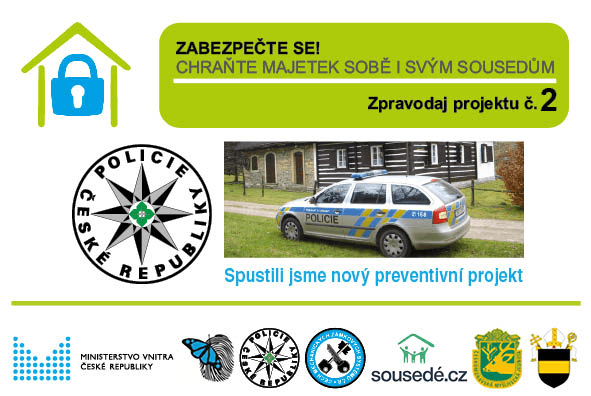 Projekt ZABEZPEČTE SE přináší 2. zpravodaj Policie ČR. Informujte se o novinkách pro lepší zabezpečení vašeho majetku.
